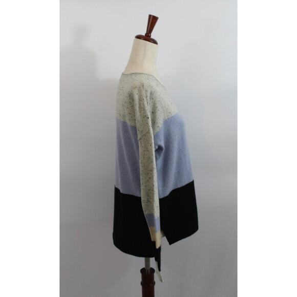 LISA TODD Sz S Small 100% Cashmere Rock Star Colorblock Pullover Sweater - Picture 6 of 12